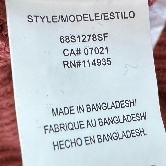 NWT STITCH FIX RD STYLE Women's Sz L Long Sleeve Josslyn V Neck Sweater Rust - Picture 5 of 13